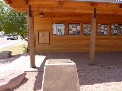 Looking West - the Camp Verde to Payson Historic Mail Trail Marker. Click for full size. Looking West - the Camp Verde to Payson Historic Mail Trail Marker image. Click for full size.