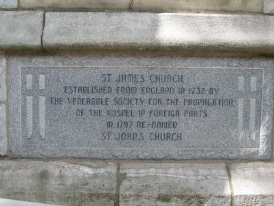 St. James Church Marker. Click for full size. St. James Church Marker image. Click for full size.