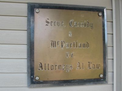 Law Office Nameplate image. Click for full size.
