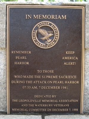 Pearl Harbor Memorial Bridge Marker image. Click for full size.