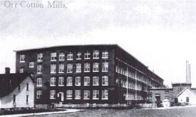 Orr Cotton Mills image. Click for full size.