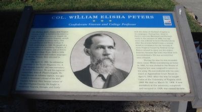 Col. William Elisha Peters Marker image. Click for full size.