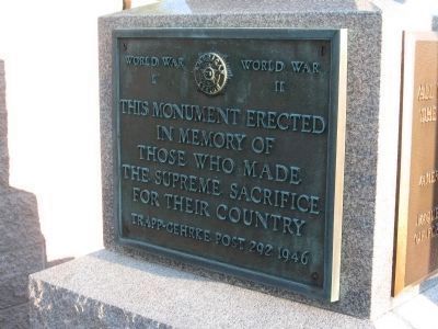 Veterans Memorial Marker image. Click for full size.