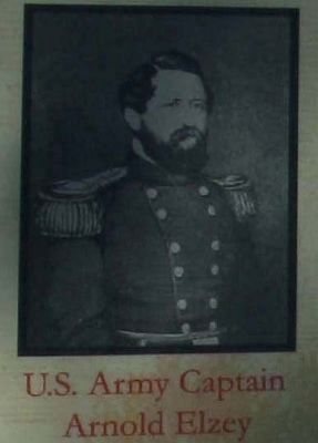 The Augusta Arsenal Marker Captain Arnold Elzey. image. Click for full size.