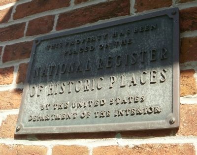 National Register of Historic Places on Crosswicks Quaker Meeting House. Click for full size. National Register of Historic Places on Crosswicks Quaker Meeting House image. Click for full size.