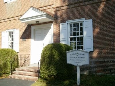 Crosswicks Quaker Meeting House. Click for full size. Crosswicks Quaker Meeting House image. Click for full size.