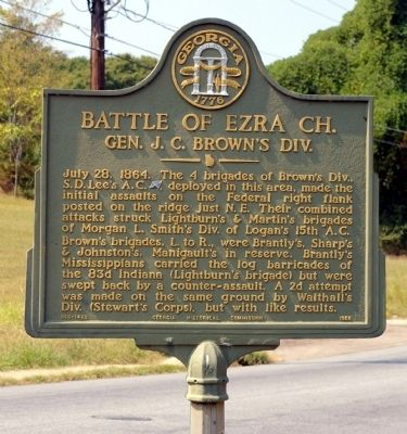 Battle of Ezra Ch. Marker image. Click for full size.