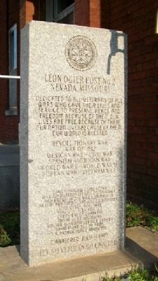 Leon Ogier Post No. 2 Marker [front] image. Click for full size.
