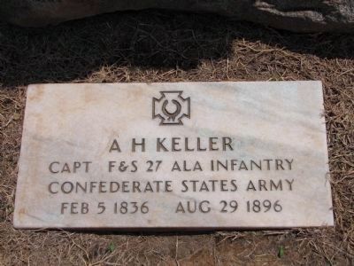 AH Keller Tombstone image. Click for full size.