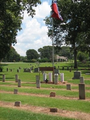 Tombstones of CSA Soldiers image. Click for full size.
