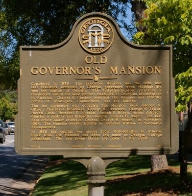 Old Governor’s Mansion Marker image. Click for full size.