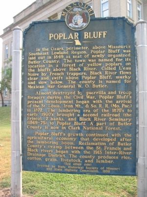 Poplar Bluff Marker image. Click for full size.