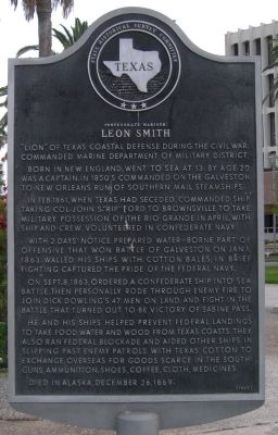 Confederate Mariner: Leon Smith Marker image. Click for full size.