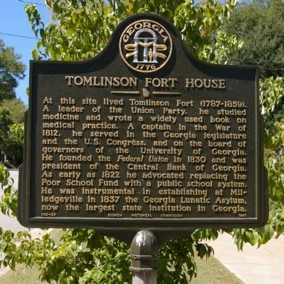 Tomlinson Fort House Marker image. Click for full size.
