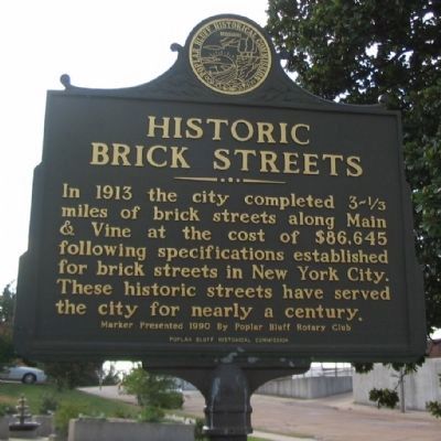 Historic Brick Streets Marker image. Click for full size.