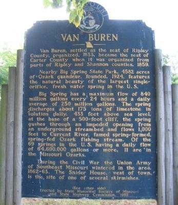Van Buren Marker image. Click for full size.