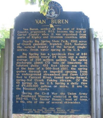 Van Buren Marker. Click for full size. Van Buren Marker image. Click for full size.