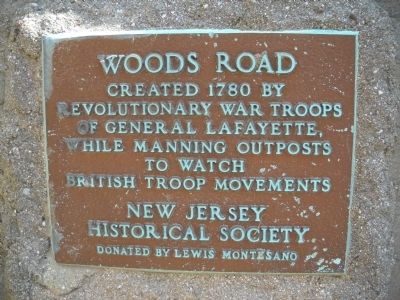 Woods Road Marker. Click for full size. Woods Road Marker image. Click for full size.