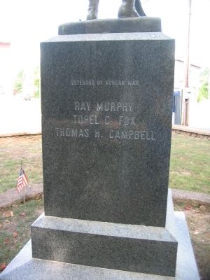 Back of Memorial. Click for full size. Back of Memorial image. Click for full size.