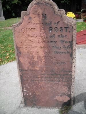 Gravestone of Captain John H. Post image. Click for full size.