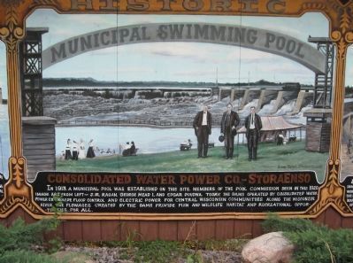 Historic Municipal Swimming Pool Marker image. Click for full size.