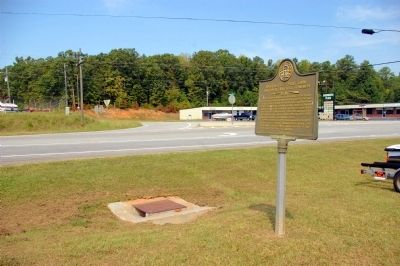 Bartlett's Ferry Dam; Antioch Baptist Church Marker. Click for full size. Bartlett's Ferry Dam; Antioch Baptist Church Marker image. Click for full size.