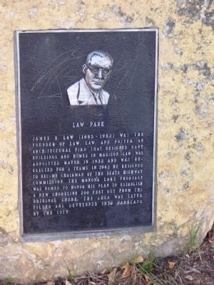 Law Park Marker. Click for full size. Law Park Marker image. Click for full size.