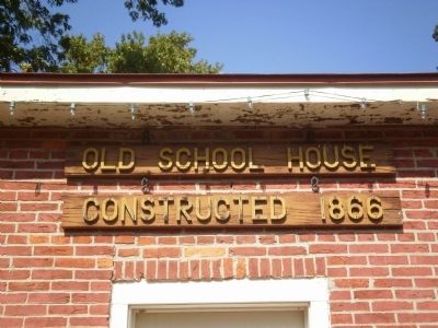 Old School House Marker image. Click for full size.