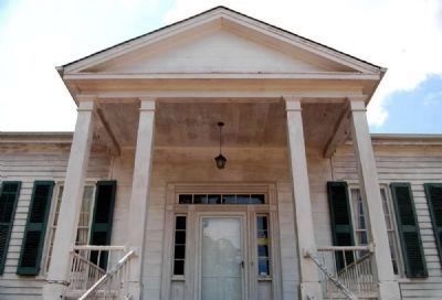 Caldwell-Johnson-Morris Cottage (ca. 1851)<br>North (Front) Portico image. Click for full size.