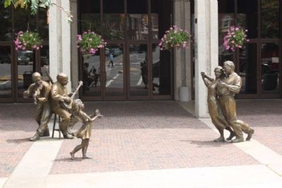 Appalachian Stage Monument to Mountain Music and Dance. Click for full size. Appalachian Stage Monument to Mountain Music and Dance image. Click for full size.