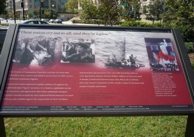 Victims of Communism Memorial, Marker. Click for full size. Victims of Communism Memorial, Marker image. Click for full size.