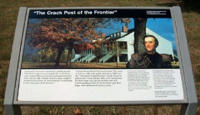 "The Crack Post of the Frontier" Marker image. Click for full size.
