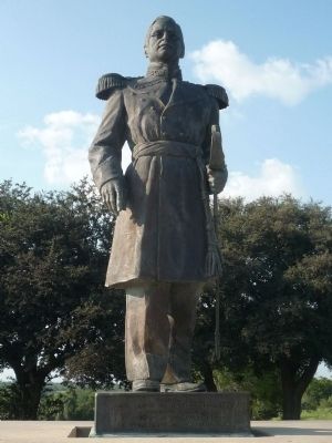 General Ignacio Zaragoza - statue at his memorial, 0.25 miles southwest image. Click for full size.