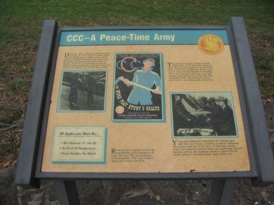 CCC - A Peace-Time Army Marker image. Click for full size.