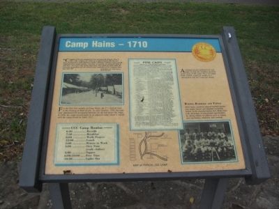 Camp Hains - 1710 Marker image. Click for full size.