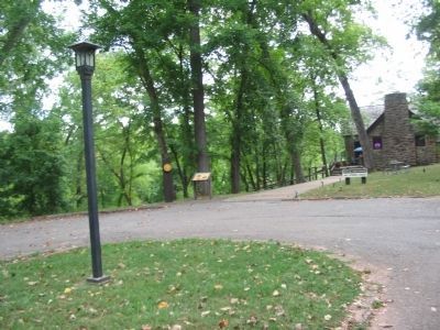 Marker and Dining Lodge. Click for full size. Marker and Dining Lodge image. Click for full size.