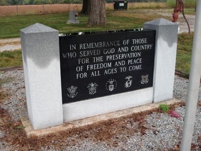 Obverse Side - - Romney Veterans Memorial Marker image. Click for full size.