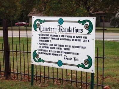 Elmwood Cemetery - - Regulations image. Click for full size.