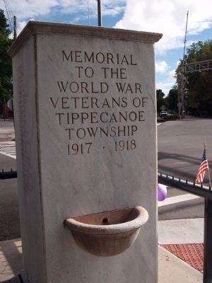 South Side - - World War I Veterans Memorial Marker image. Click for full size.