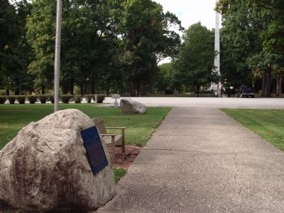 The Battle of Tippecanoe Marker -and- Tippecanoe Battle Memorial. Click for full size. The Battle of Tippecanoe Marker -and- Tippecanoe Battle Memorial image. Click for full size.