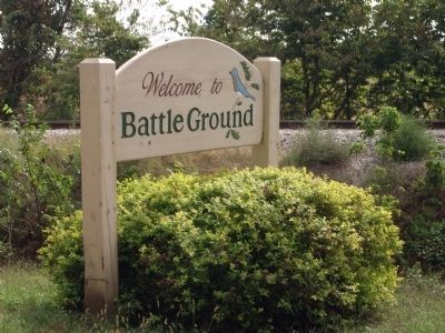 Welcome to Battle Ground - - Sign image. Click for full size.