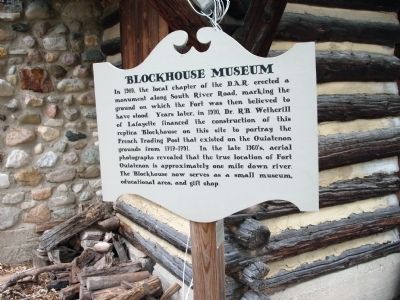 Sign - - "Blockhouse Museum" image. Click for full size.