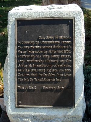 Morgan's Raid Marker. Click for full size. Morgan's Raid Marker image. Click for full size.