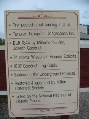 Milton House Museum Sign image. Click for full size.