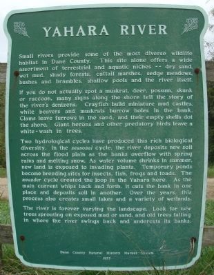 Yahara River Marker image. Click for full size.
