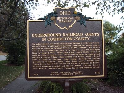 Underground Railroad Agents in Coshocton County image. Click for full size.