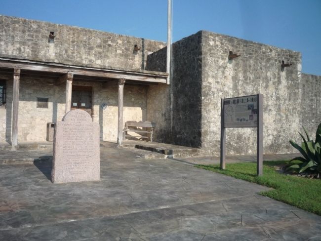 <i>Presidio La Baha,</i> - additional signage along the fort's western perimeter image. Click for full size.