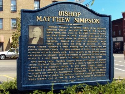 Bishop Matthew Simpson Marker image. Click for full size.