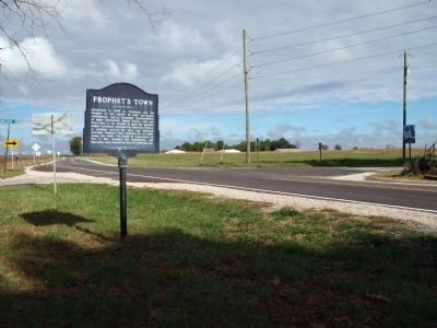 Looking North/West - - Prophets Town Marker image. Click for full size.