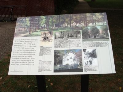 Full View - - The Methodist Camp Marker image. Click for full size.